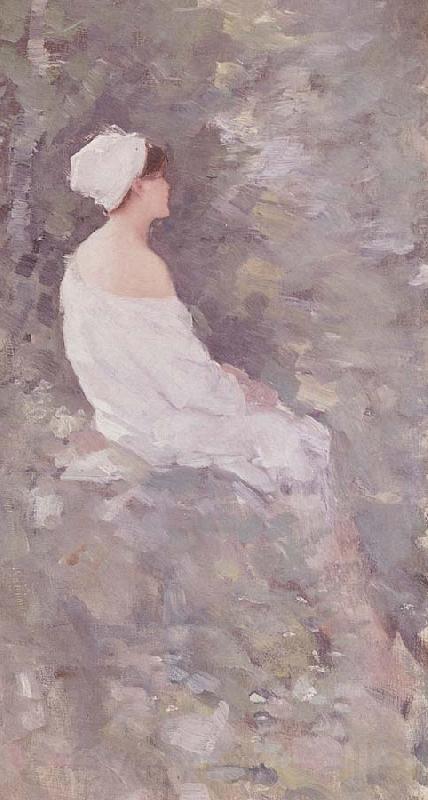Nicolae Grigorescu After a Bath Norge oil painting art